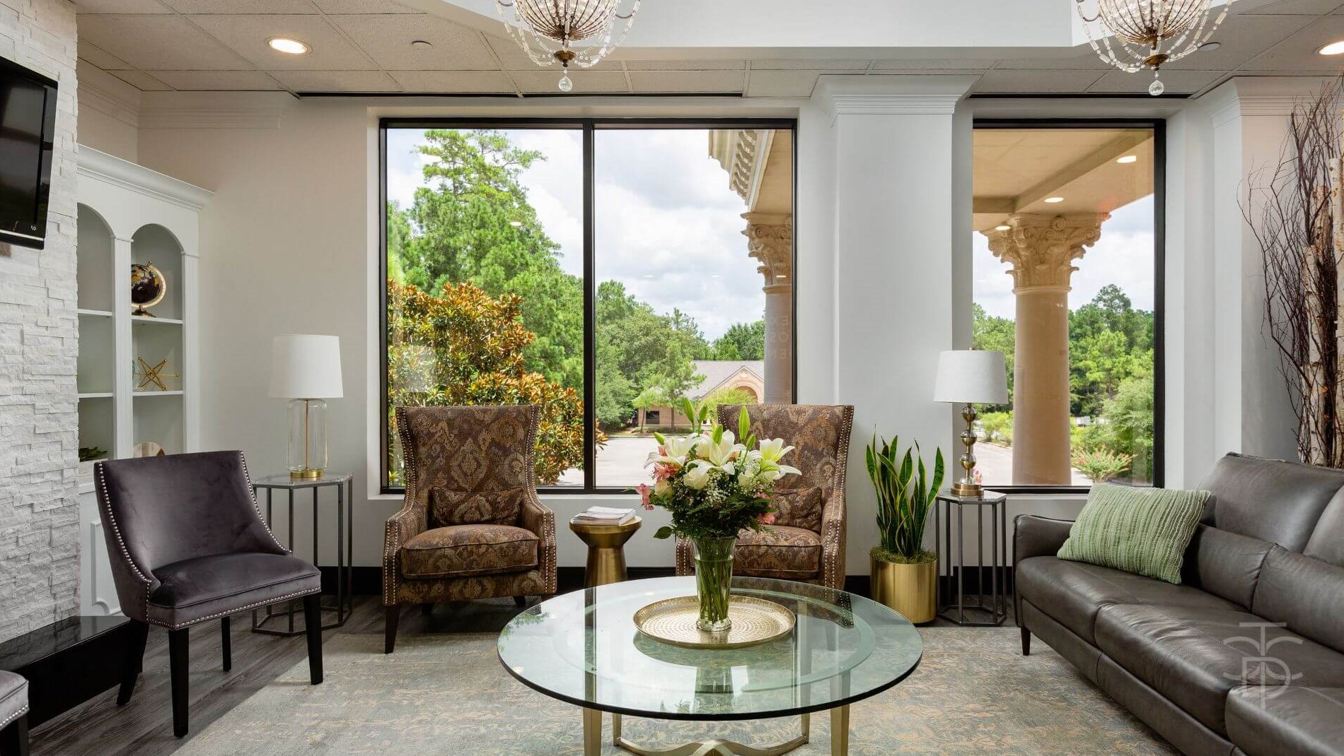 Patient reception area with in