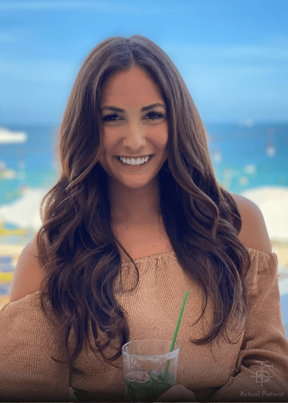 girl in a tropical setting smi